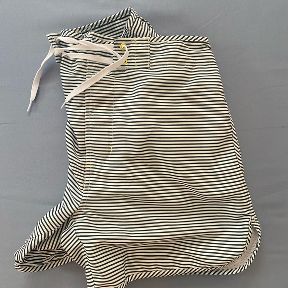 Blue and White Striped Bathing Trunks - Picture 5 of 5